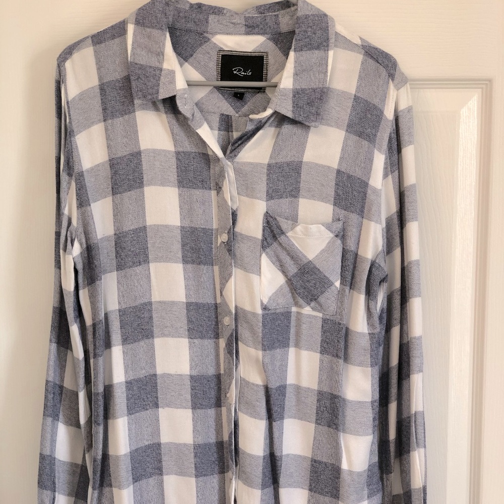 Rails Button Up Lightweight Flannel Shirt - image 1